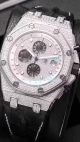 Replica AP Royal Oak Offshore Iced Out Chronograph Diamond Watch SS Black Leather - 副本_th.jpg